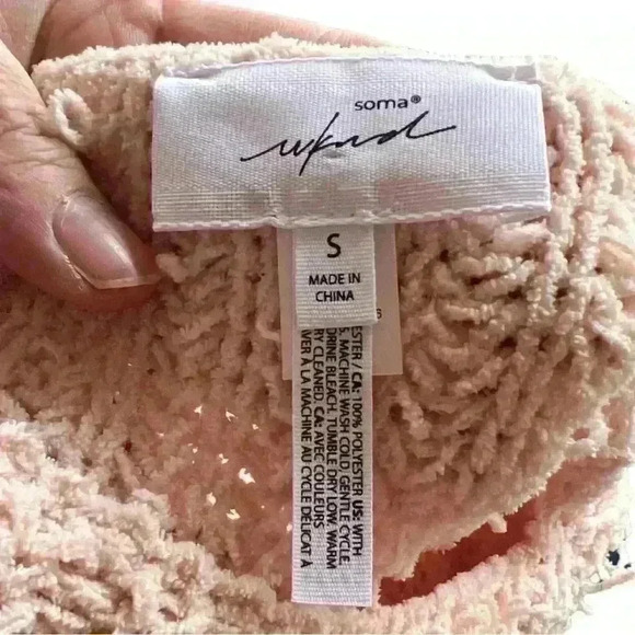 Soma Wknd Blush Boat neck Knit Sweater Size S - Picture 5 of 7